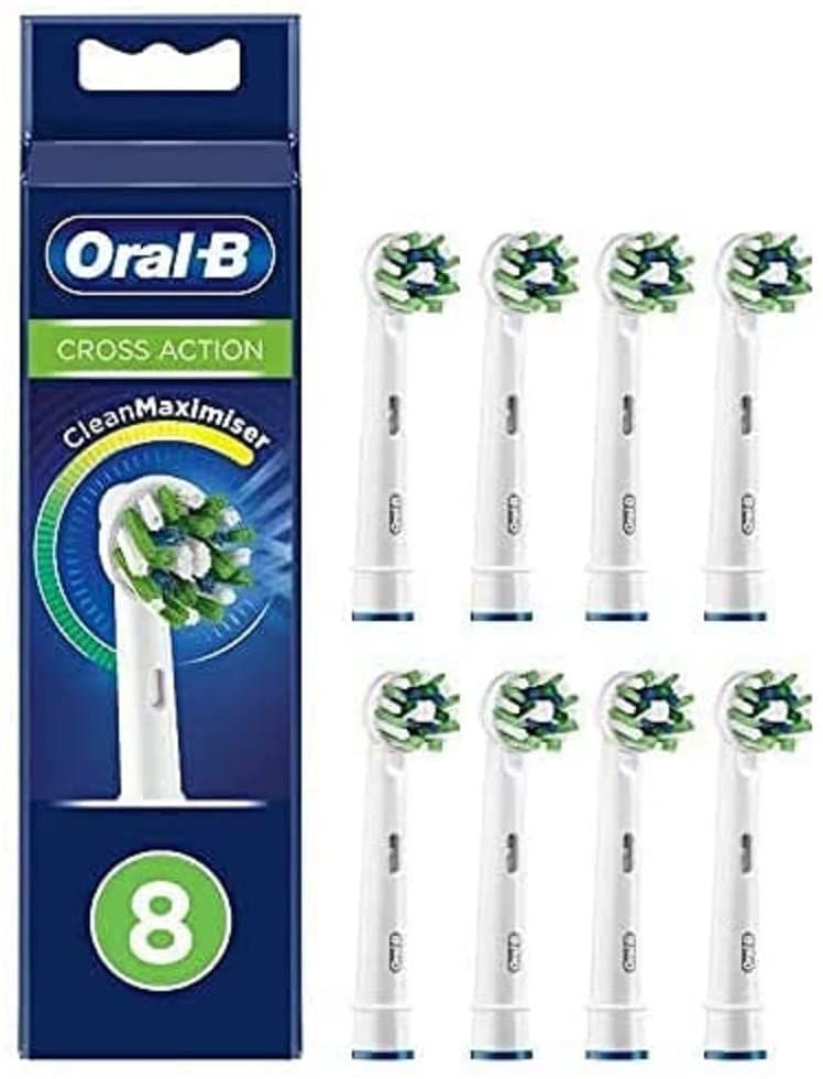 Oral B Lot De 8 Brossettes Cross Action Cleanmaximizer