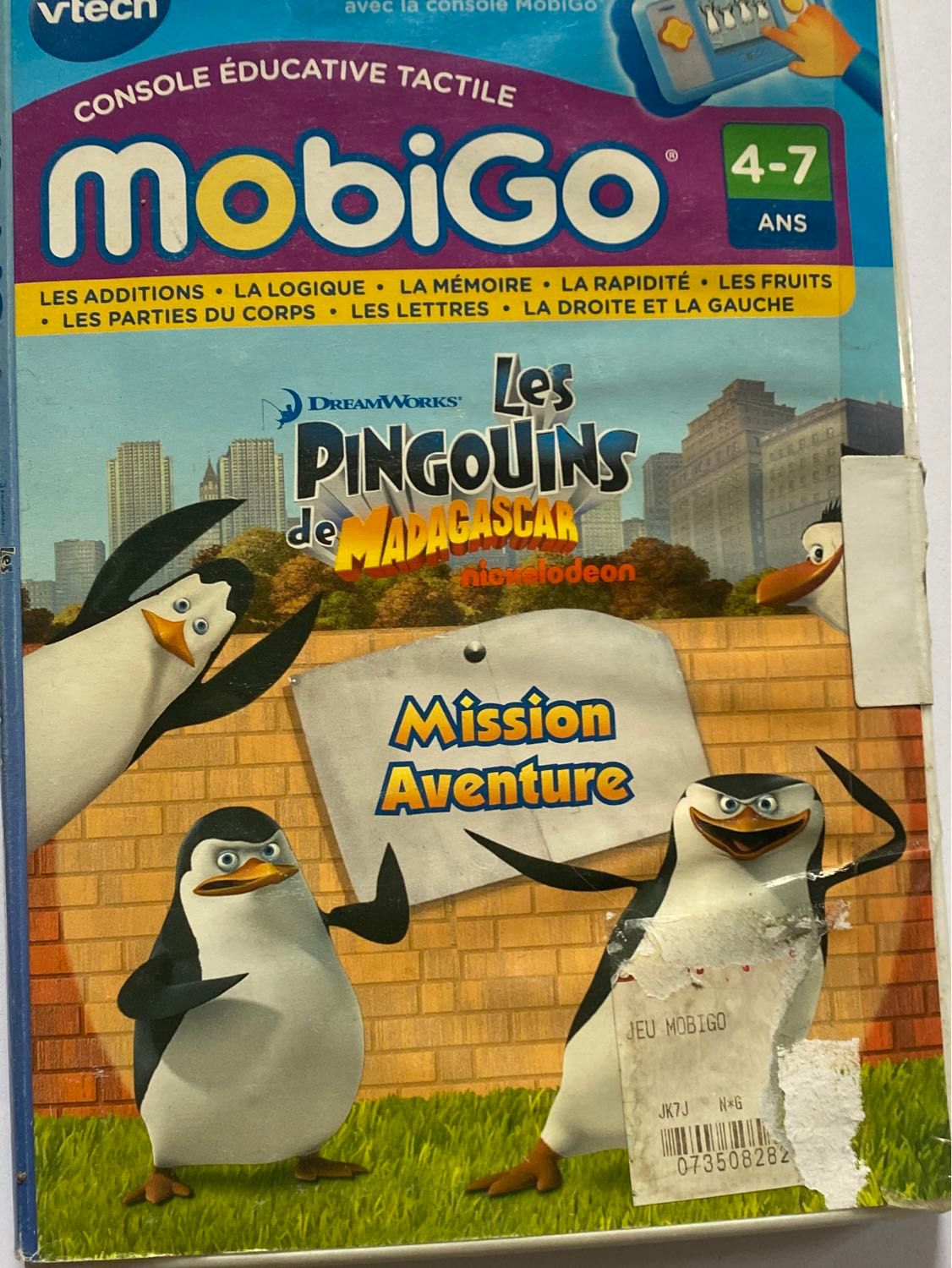 Vtech 250305 Jeu Éducatif Électronique Jeu Mobigo Les Pingouins De Madagascar