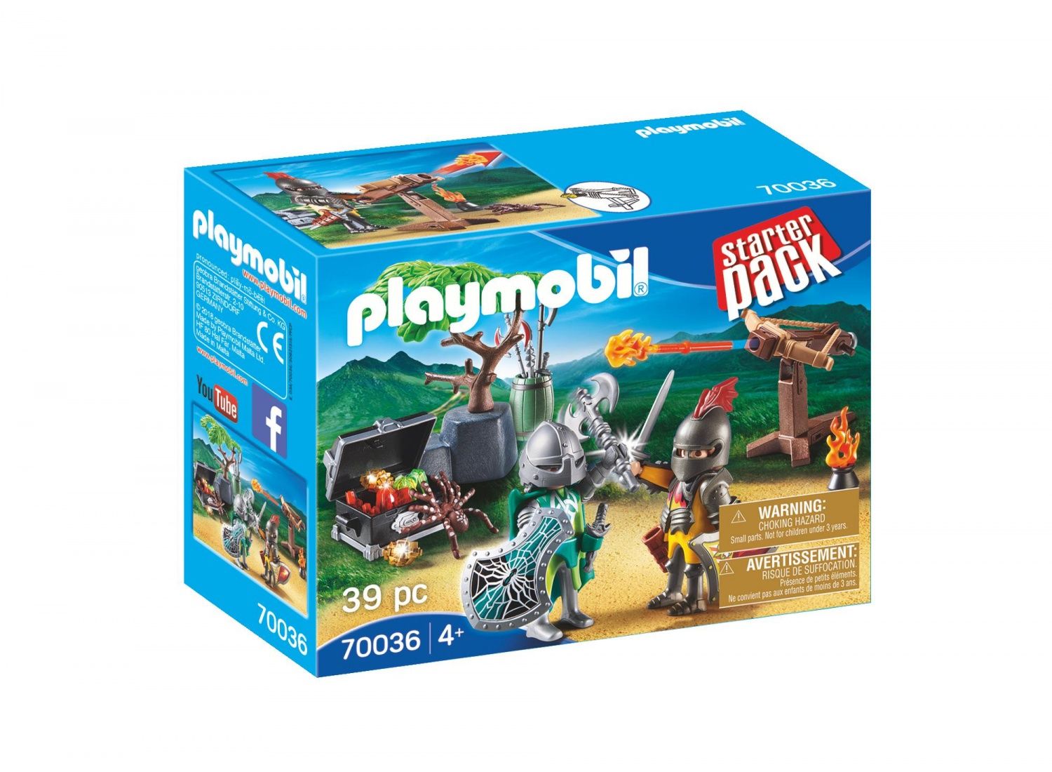 Duel Chevaliers 70036 Starter Pack Playmobil La Boîte