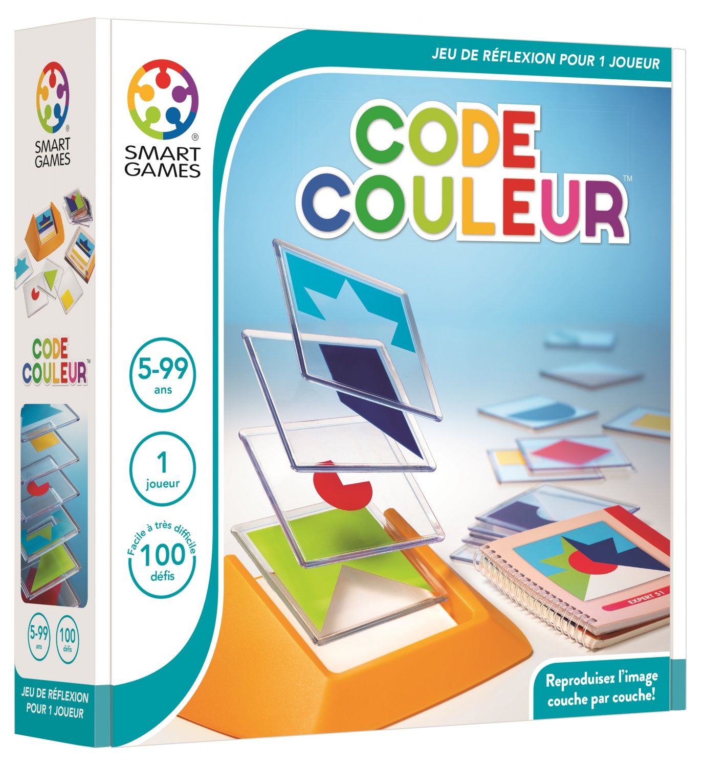 Jeu de logique Code Couleur Recréez 100 Figures en Plaquettes Neuf - vue 2