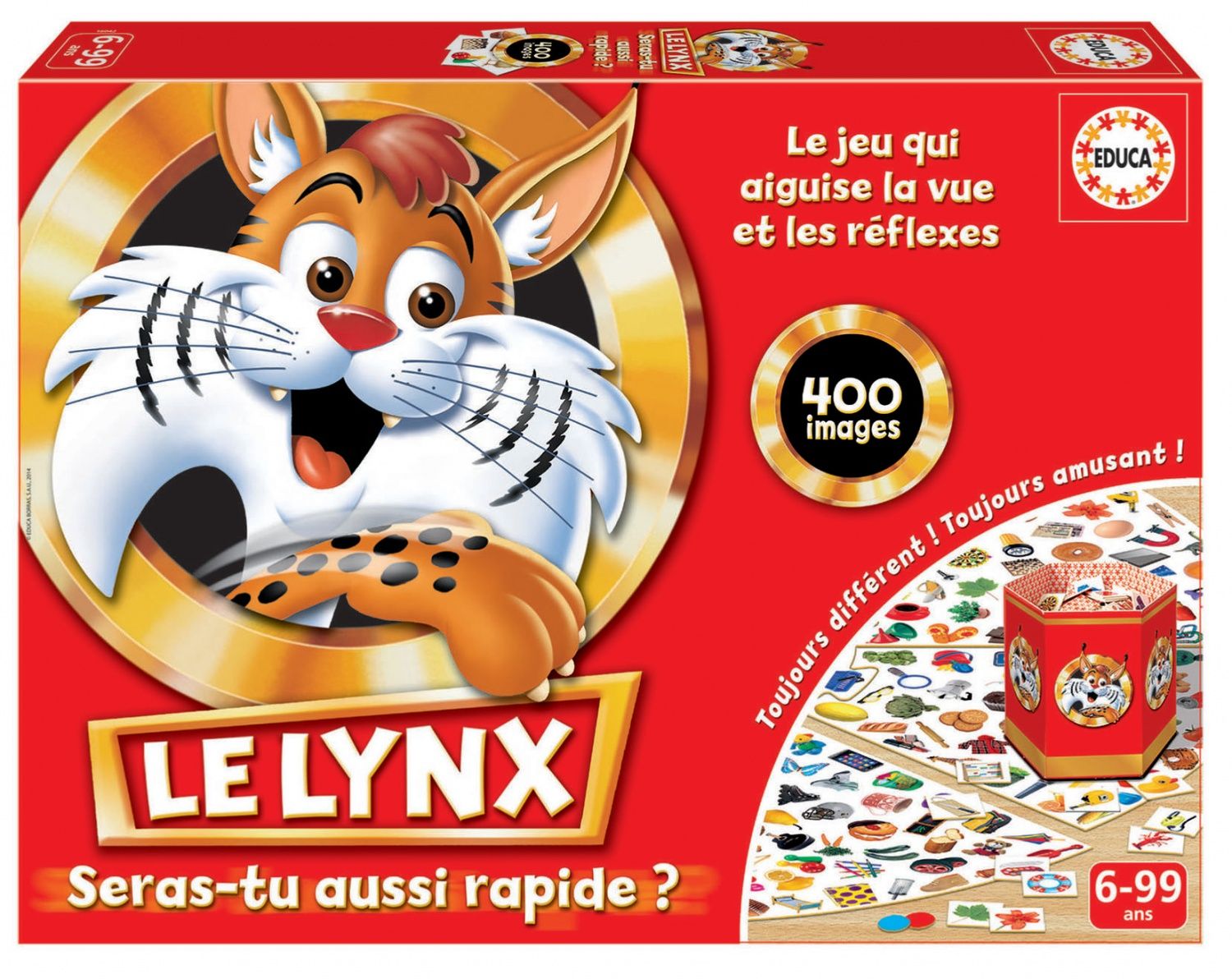 Educa Le Lynx 400 Images | Jeu De Société | Renforce la Mémoire Visuelle et Les Réflexes | Jeux Famille et Enfants dès 16042 - vue 8