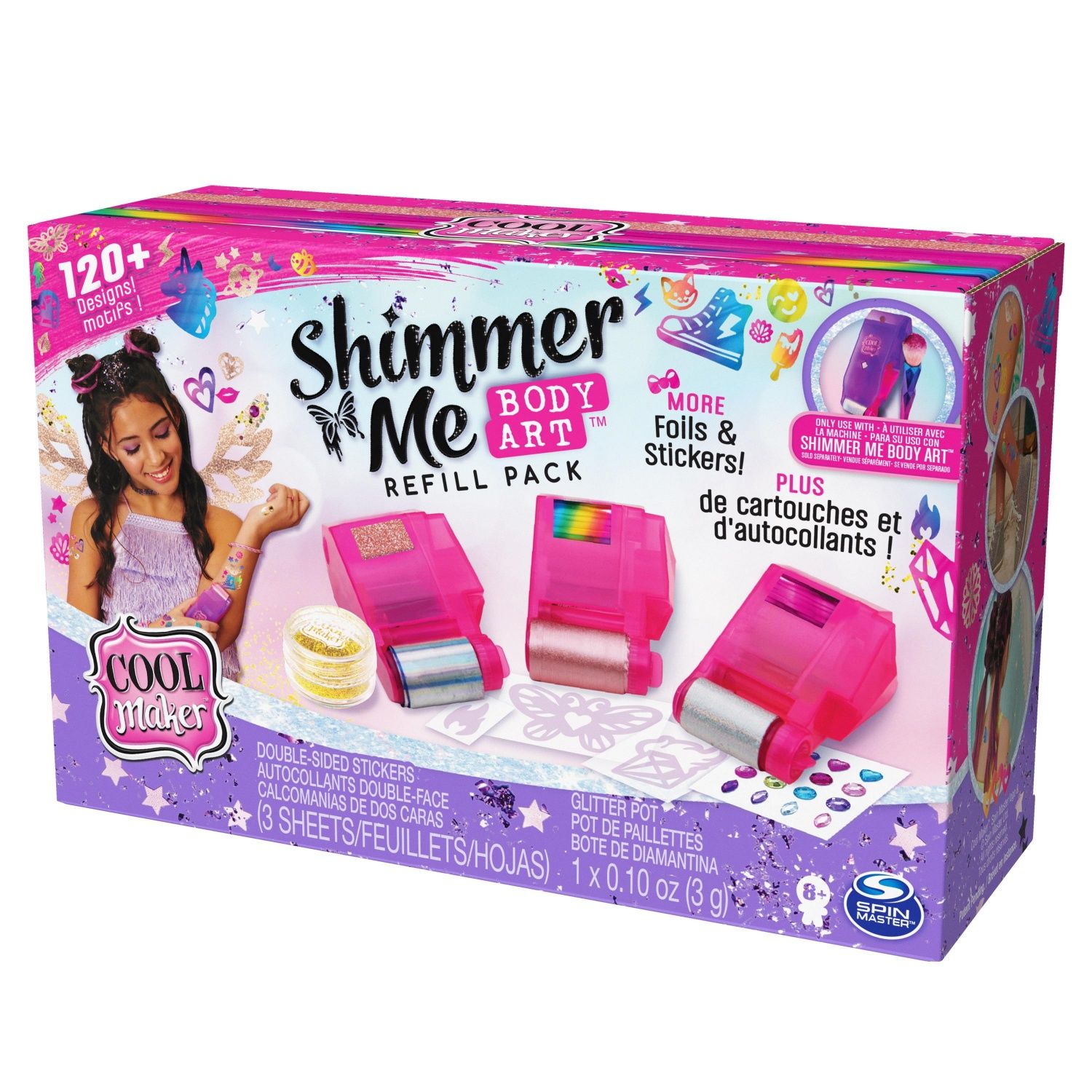 Spin Master Cool Maker Recharges Shimmer Me Body Art