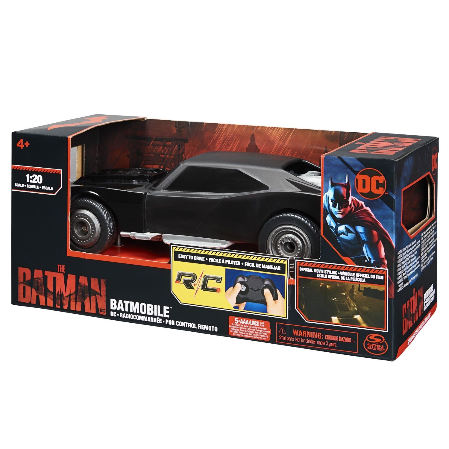 Batman Batmobile Rc 1:20 The Batman Le Film