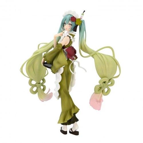 Hatsune Miku Statuette Pvc Exceed Creative Hatsune Miku Matcha Green Tea Parfait Ver. 20 Cm
