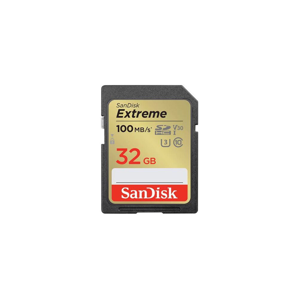 SanDisk Extreme PLUS - Carte mémoire flash - 32 Go - UHS-I U3 / Class10 - SDHC UHS-I