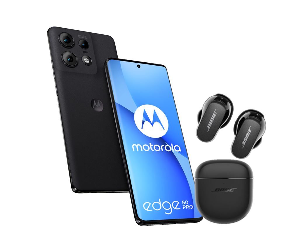 Pack Smartphone Motorola Moto Edge 50 Pro 6 7 5G Double nano SIM + Earbuds Bose QuietComfort II - vue 2