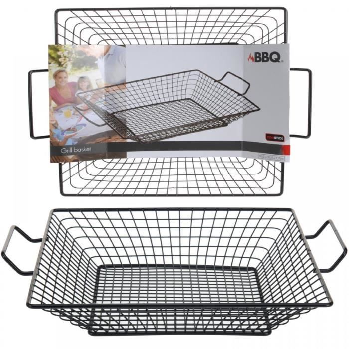 Grille panier à Barbecue - Marque - Modèle - Accessoire de barbecue - Métal - Charbon