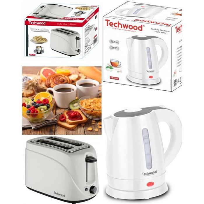 Techwood Pack Grille Pain + Bouilloire