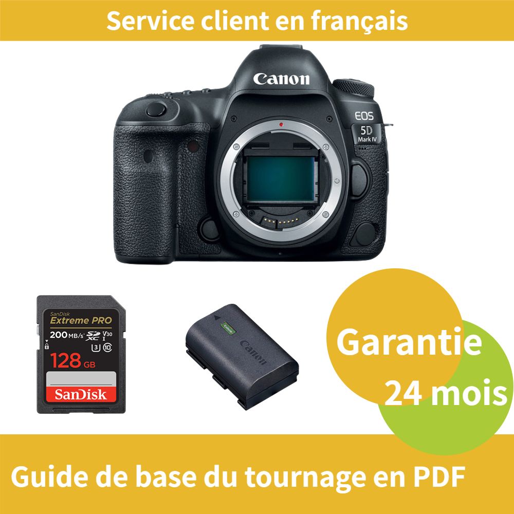 Canon EOS 5D Mark IV Caméra+Canon batterie LP E6NH Officielle+SanDisk Extreme PRO carte SDXC jusqu'à 200 Mos - vue 3