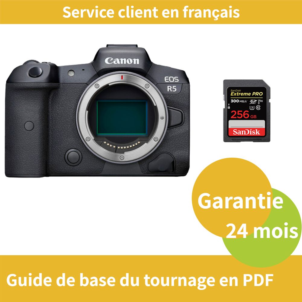 Canon EOS R5 Caméra+SanDisk Extreme PRO carte SDXC UHS II - vue 3