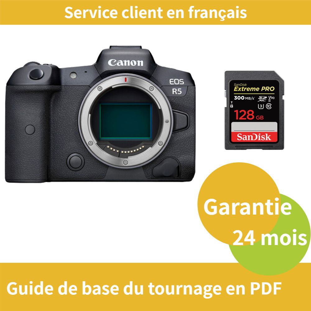 Canon EOS R5 Caméra+SanDisk Extreme PRO carte SDXC UHS II