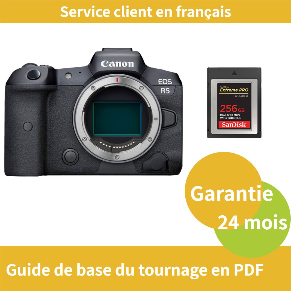 Canon EOS R5 Caméra+SanDisk Extreme SD card PRO CFexpress Type B - vue 3