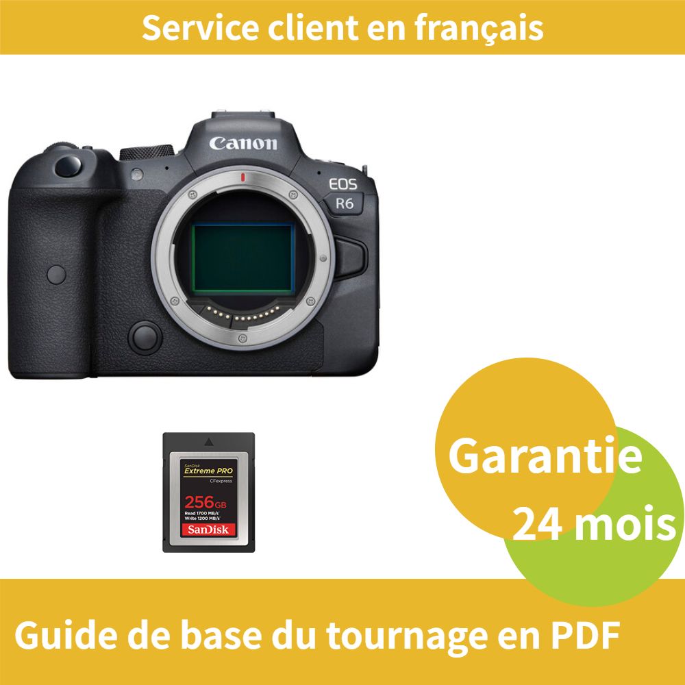 Canon EOS R6 Camera+SanDisk Extreme SD card PRO CFexpress Type B - vue 3