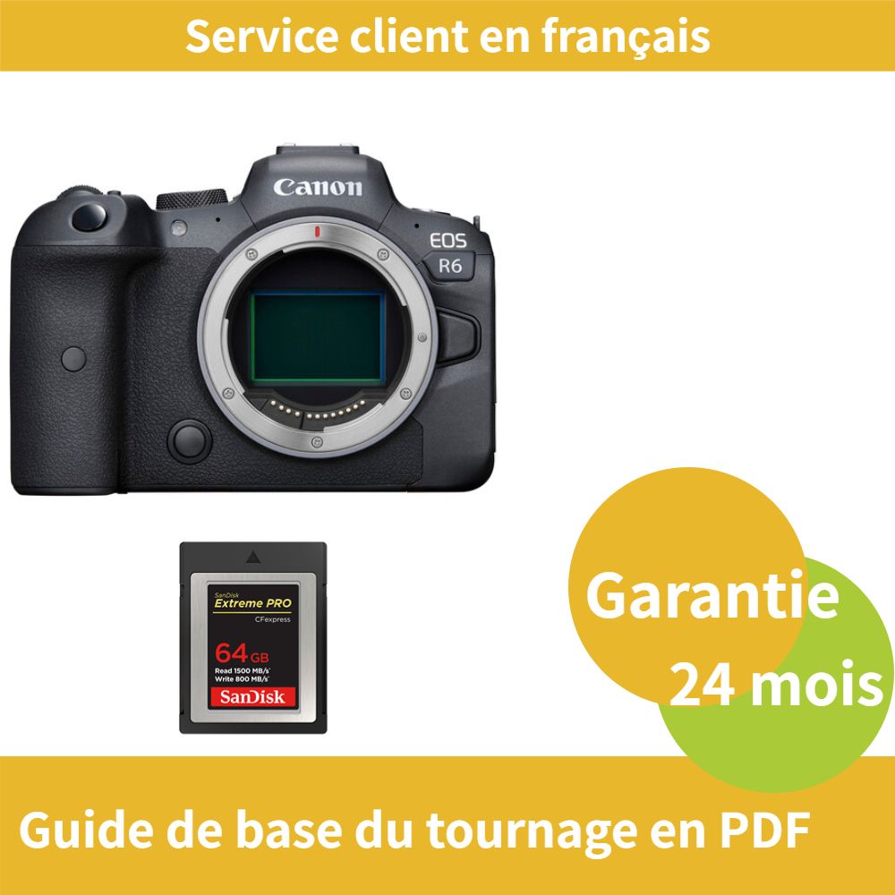 Canon EOS R6 Camera+SanDisk Extreme SD card PRO CFexpress Type B