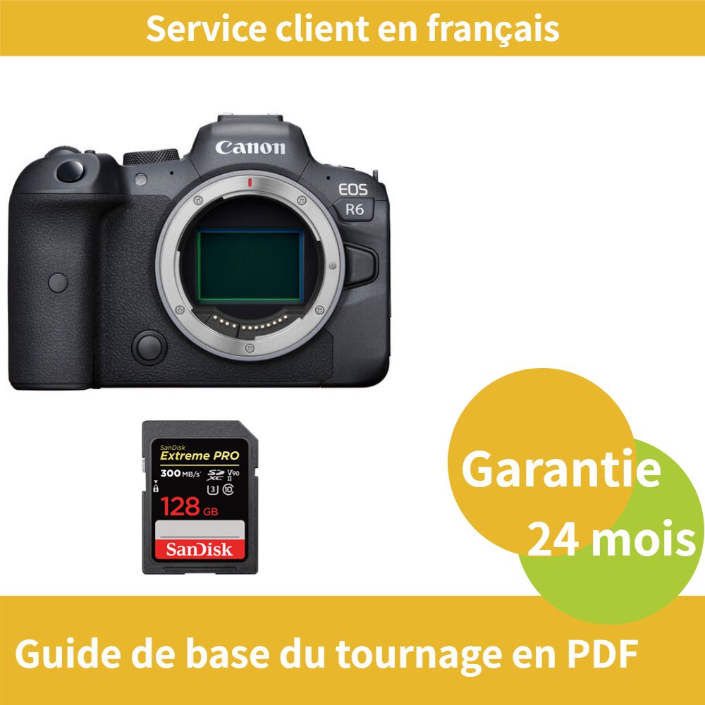 Canon EOS R6 Camera+SanDisk Extreme PRO carte SDXC UHS II - vue 3