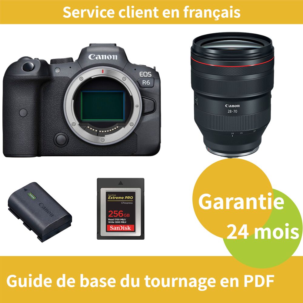 Canon EOS R6 Camera+Canon Objectif RF 28 70mm f2 USM+Canon batterie LP E6NH Officielle+SanDisk Extreme SD card PRO CFexpress Type B - vue 4