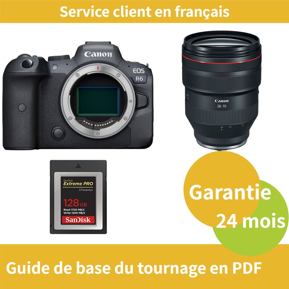 Canon EOS R6 Camera+Canon Objectif RF 28 70mm f2 USM+SanDisk Extreme SD card PRO CFexpress Type B - vue 4