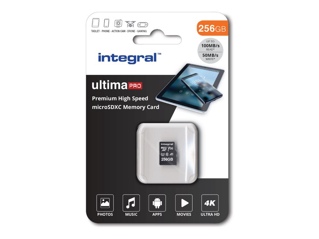 Integral INMSDX256G 10090V30 mémoire flash MicroSD UHS I Neuf - vue 3