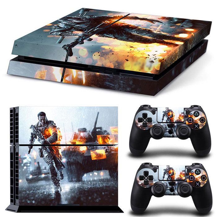 Kit De Autocollants Skin Decal Pour Console De Jeu Ps4 Battlefield 1 Contr?Leur De Terrain, T1tn-Ps4-0351