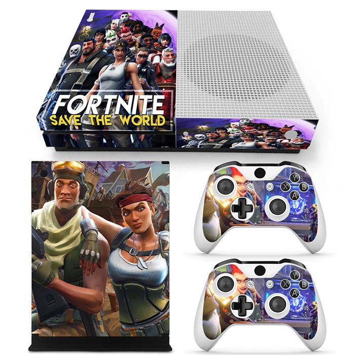 Kit De Autocollants Skin Decal Pour Console De Jeu Xbox One S Corps Complet Fortnite Fortnite, T1tn-Xboxones-5120