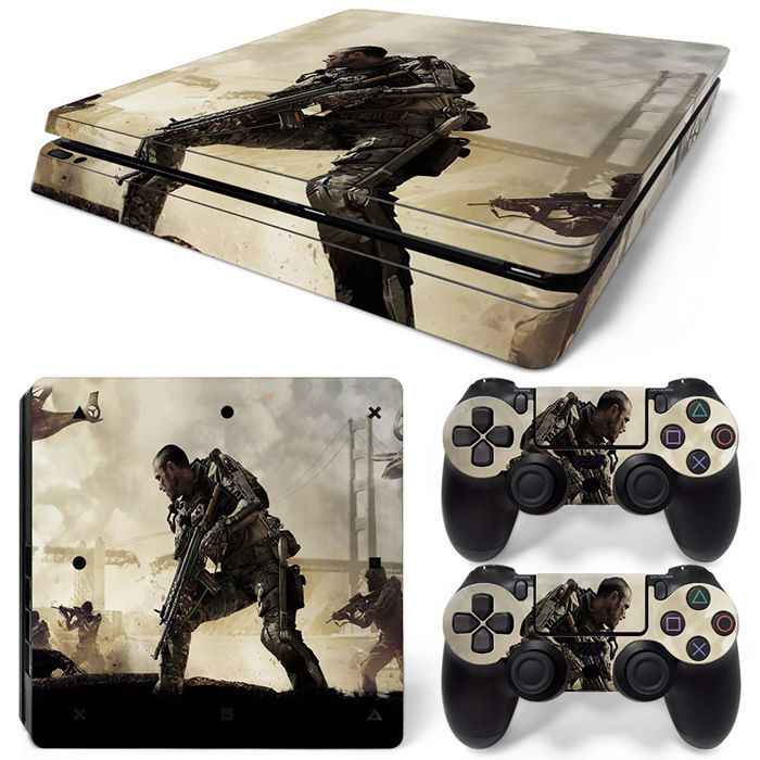 Kit De Autocollants Skin Decal Pour Console De Jeu Ps4 Slim Full Body Call Of Duty Black Ops Ops 2 3 4, T1tn-Ps4slim-0986