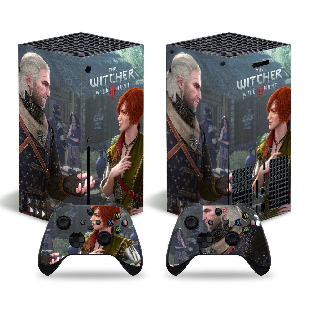 Kit De Autocollants Skin Decal Pour Console De Jeu Xbox Series X Corps Complet The Witcher 3, T1tn-Seriesx-4898