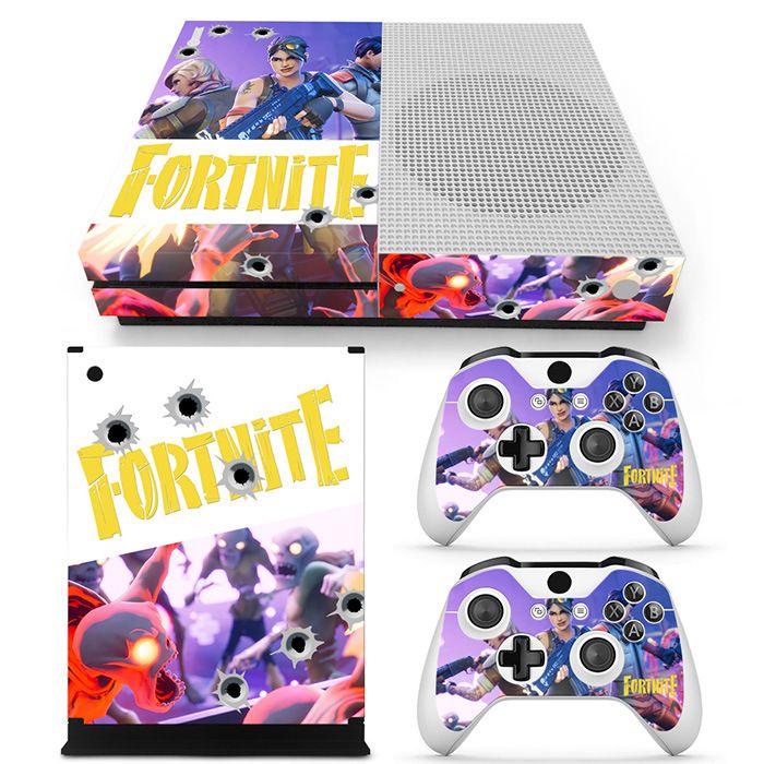 Kit De Autocollants Skin Decal Pour Console De Jeu Xbox One S Corps Complet Fortnite Fortnite, T1tn-Xboxones-1394