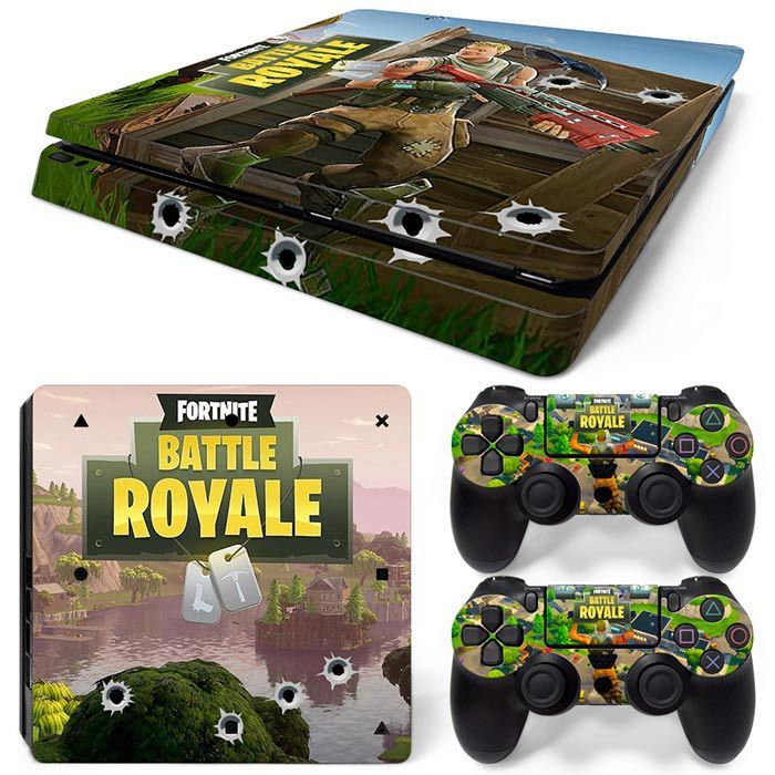 Kit De Autocollants Skin Decal Pour Console De Jeu Ps4 Slim Corps Entier Fortnite Fortnite, T1tn-Ps4slim-1849