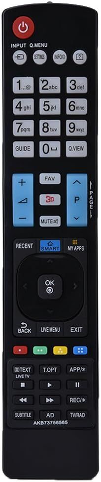 Contrôleur De Television Telecommande De Smart Tv Distance De Transmission Plus De 10 Mètres Pour Akb73756565