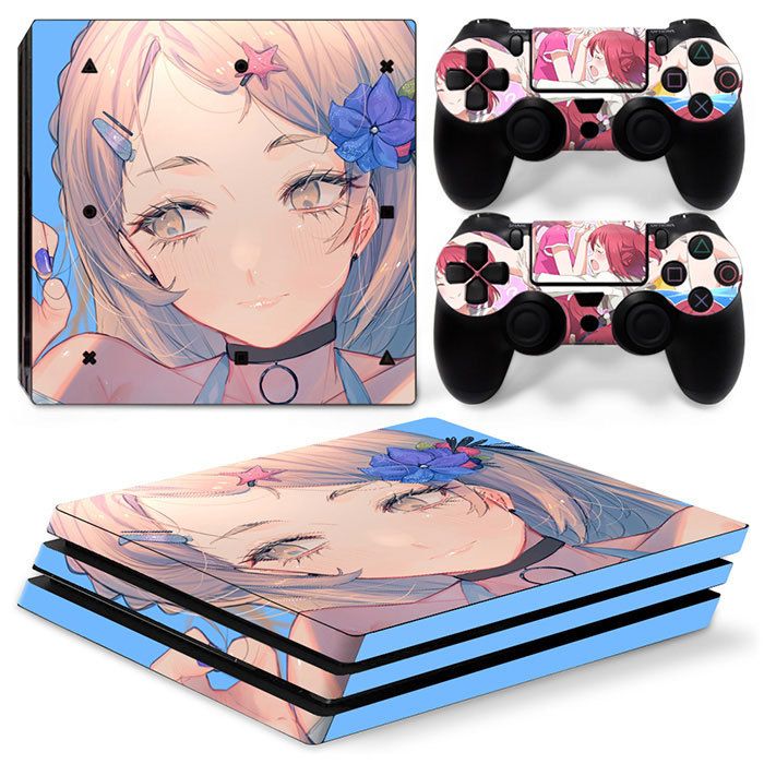 Kit De Autocollants Skin Decal Pour Nouvelle Console De Jeu Ps4 Pro, T1tn-P4pro-6898