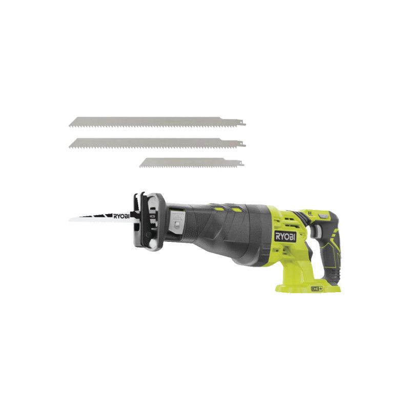 Pack RYOBI Scie sabre R18RS 0 18V One+ sans batterie ni chargeur Lot de 3 lames scie sabre acier et inox 300152mm - vue 2