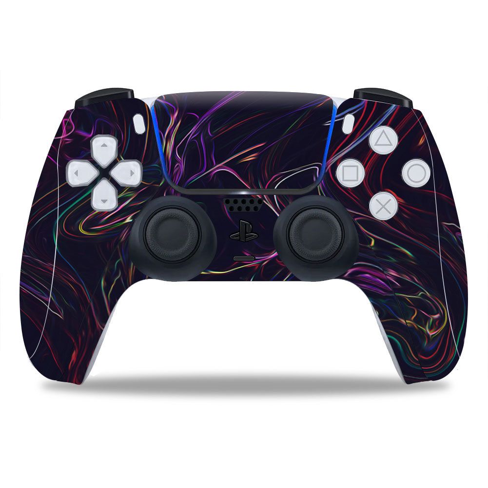 Kit De Autocollants Skin Decal Pour Manette De Jeu Ps5 Venom Marble Controller, T1tn-Ps5qb-0135