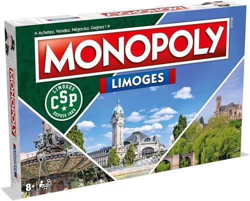 Jeu classique Winning Moves Monopoly Limoges - vue 2