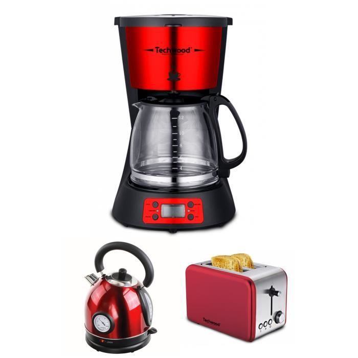 Techwood Pack Cafetière et Bouilloire Retro - vue 2