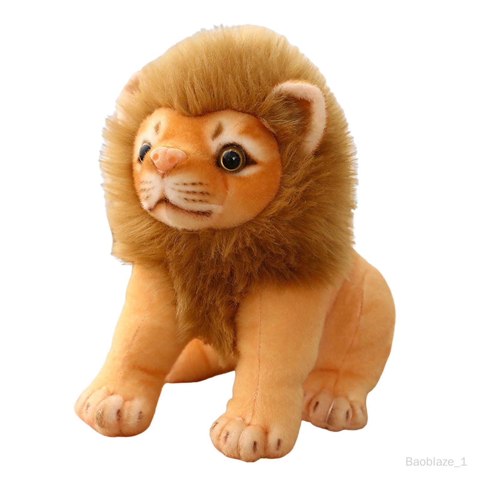  - Baoblaze Jouets En Peluche Ornements Chambre Salon Jouets De Couchage Pour Enfants Simulation D'animaux Poupée Enfants Cadeaux De Noël Accessoires Assis 28cm