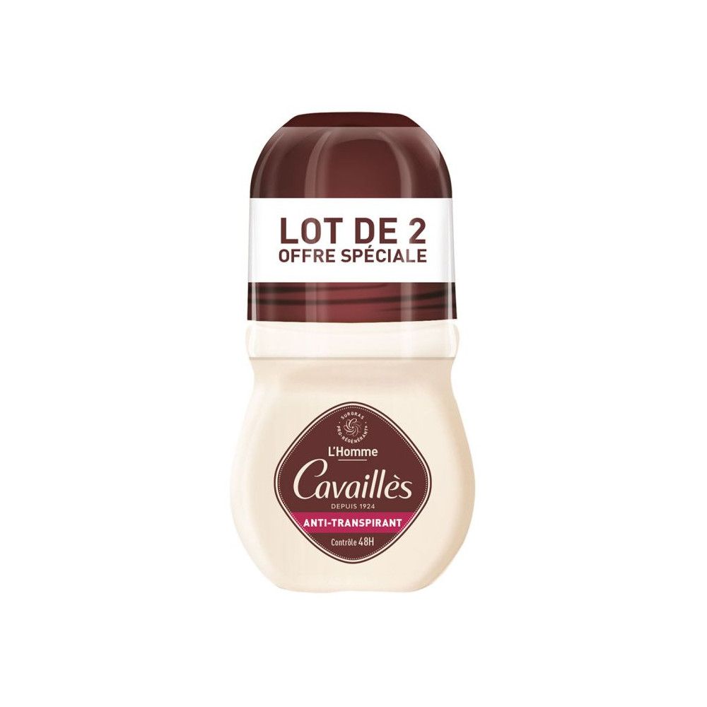 Déodorant Anti transpirant 'homme Roge Cavailles Le Lot De 2 Roll on