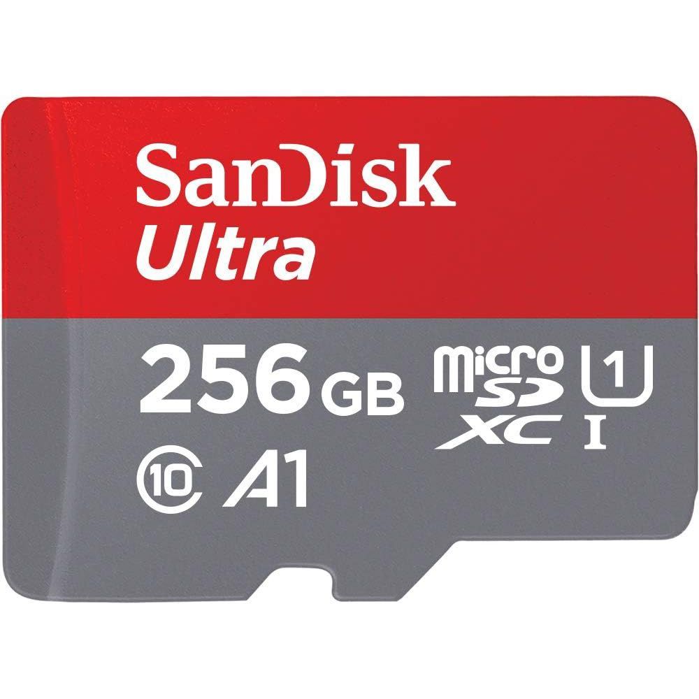 Carte Mémoire SanDisk Ultra microSDXC + Adaptateur Classe 10 U1 homologuée A1