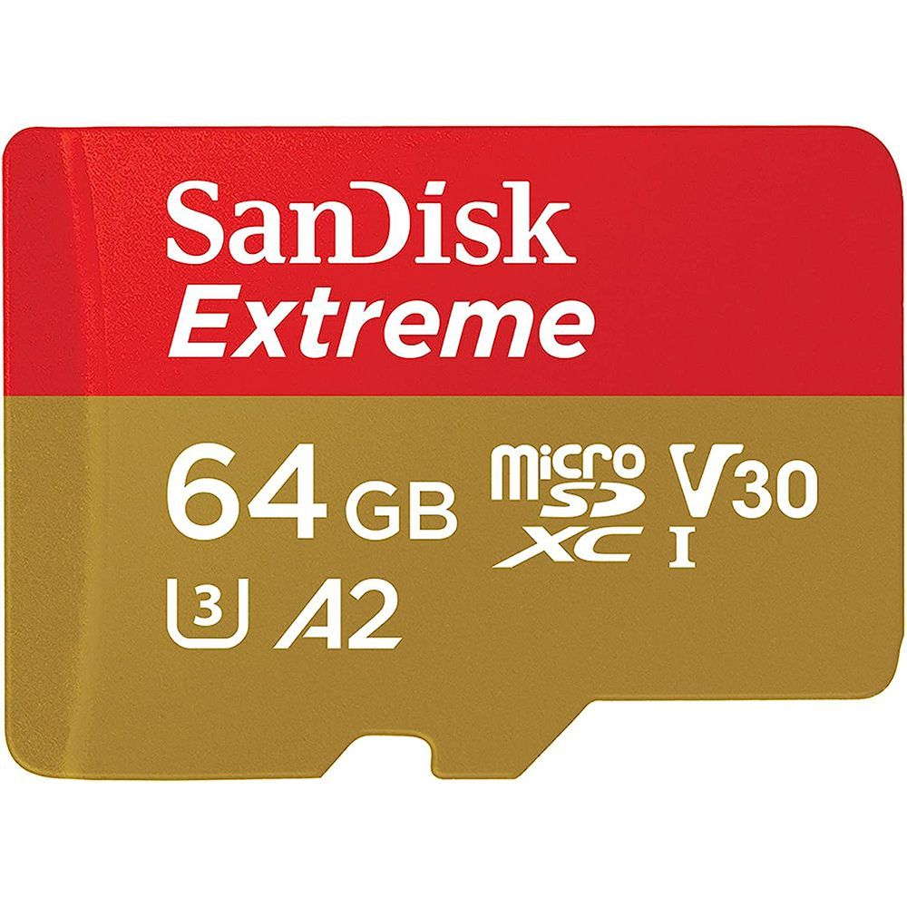 SanDisk Extreme Carte Mémoire MicroSDXC + Adaptateur SD Classe 10 U3 V30 - vue 2