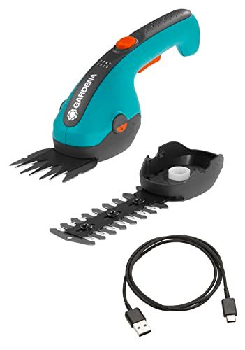 Kit cisaille à gazon ClassicCut Li + lame taille buissons 3 6V2 5 Ah Protection de lames Câble USB C 9885