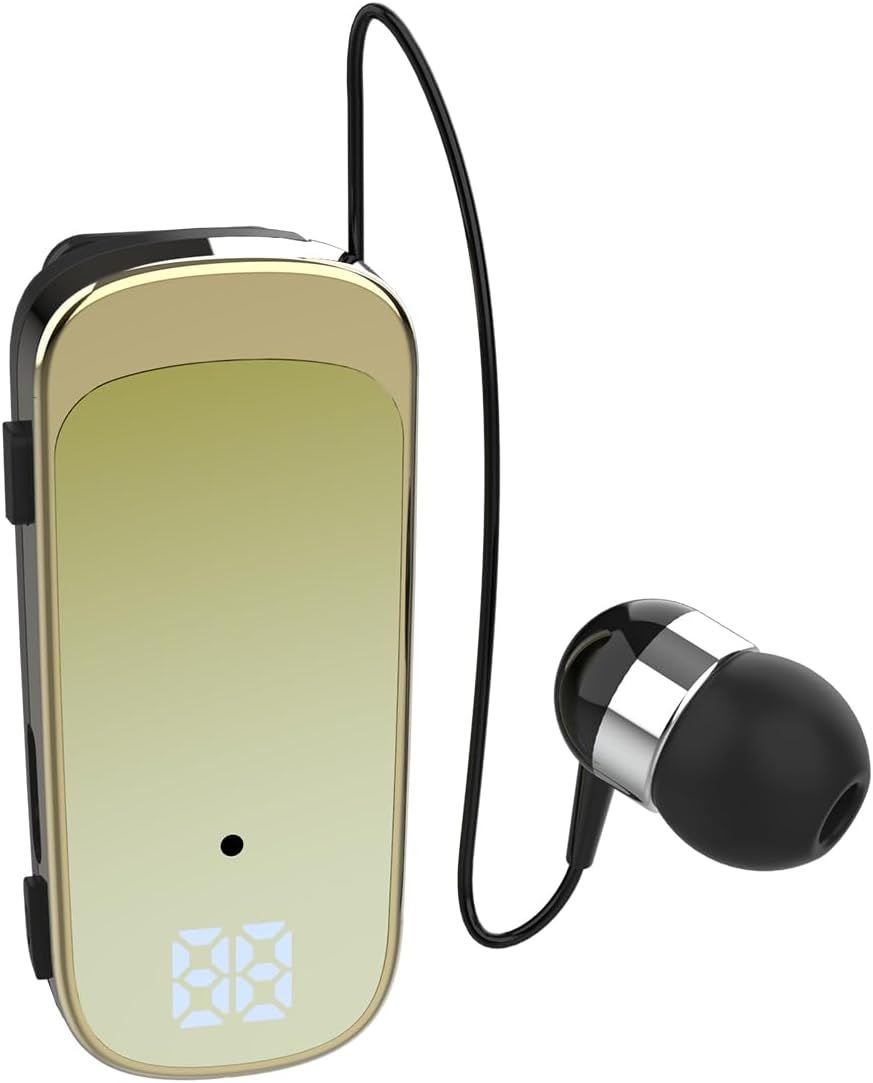 Casque Bluetooth Avec Microphone, Kit Mains Libres, Bluetooth, Téléphone Portable, Lavalier, Casque De Voiture, Écouteurs Rétractables, Écouteurs Intra-Auriculaires, Écouteurs Intra-Auriculaires Pour