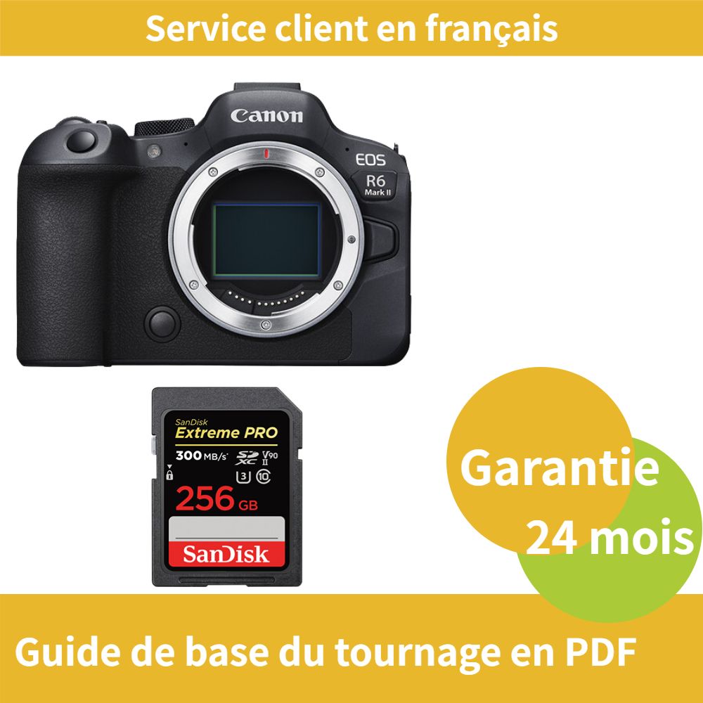 Canon EOS R6 Mark II caméra+SanDisk Extreme PRO carte SDXC UHS II - vue 2