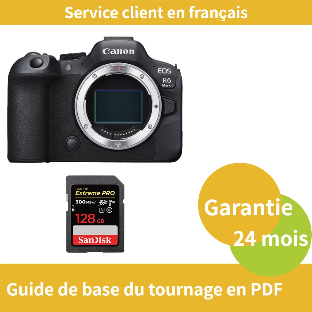Canon EOS R6 Mark II caméra+SanDisk Extreme PRO carte SDXC UHS II