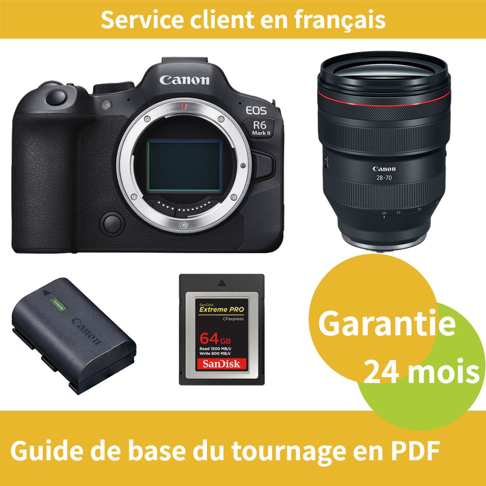 Canon EOS R6 Mark II caméra+Canon Objectif RF 28 70mm f2 USM+Canon batterie LP E6NH Officielle+SanDisk Extreme SD card PRO CFexpress Type B - vue 4
