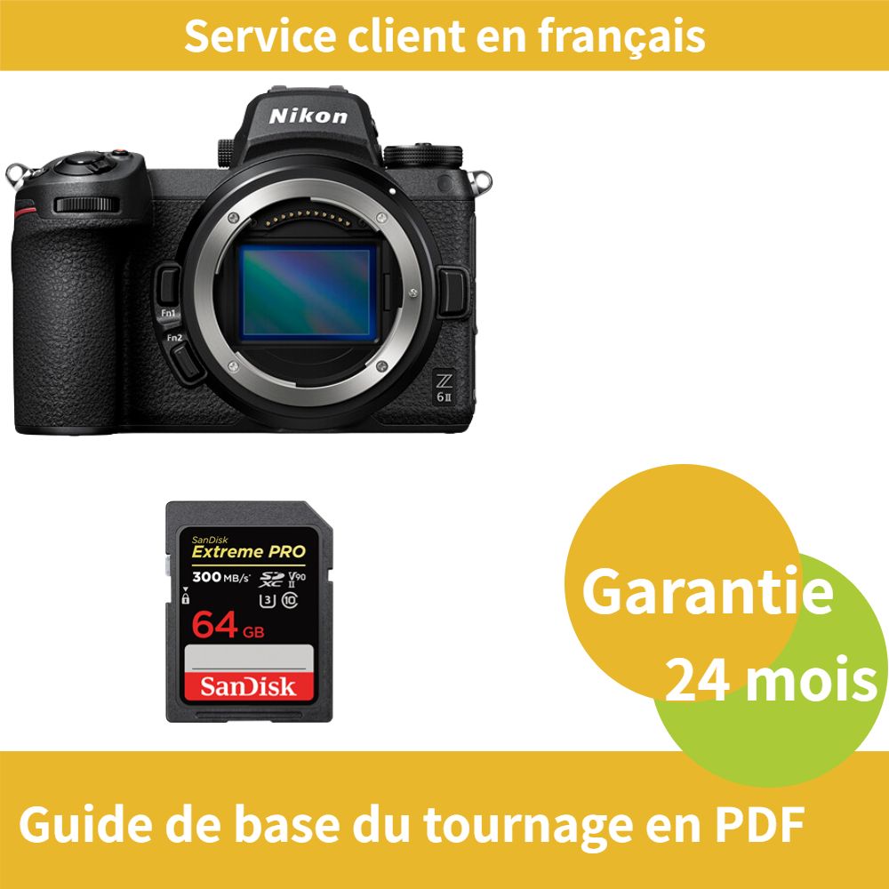 Nikon Z6 II caméra+SanDisk Extreme PRO carte SDXC UHS II - vue 2