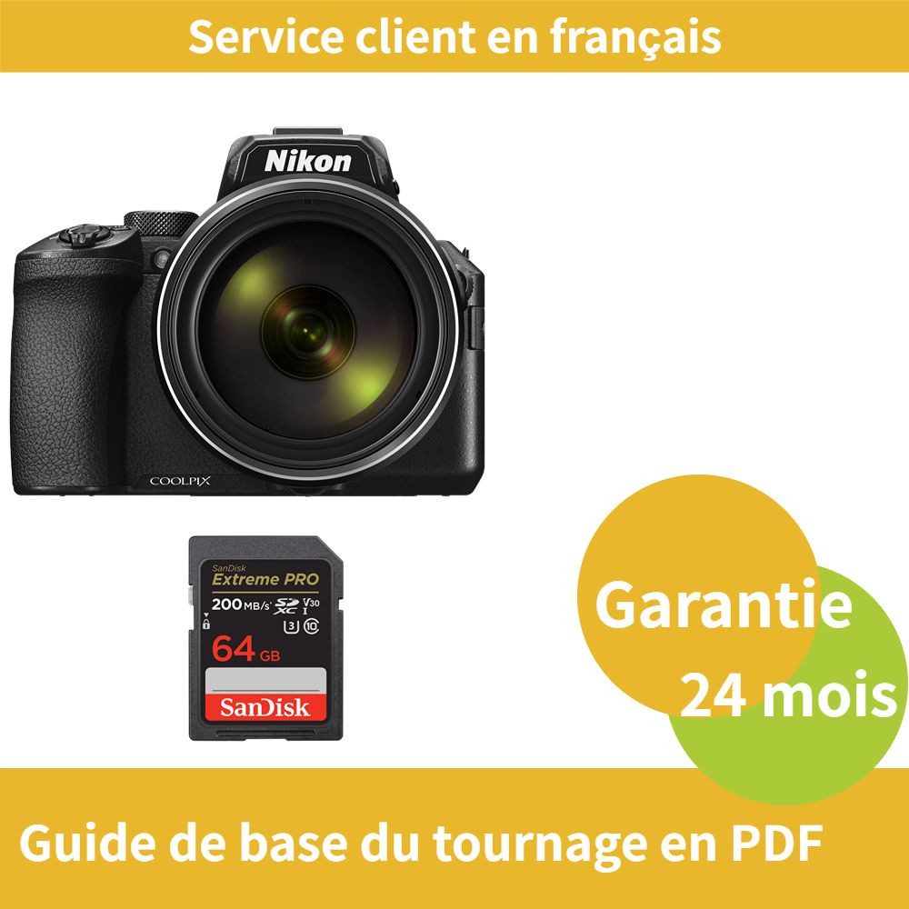 Nikon Coolpix P950 caméra SanDisk Extreme PRO carte SDXC UHS I