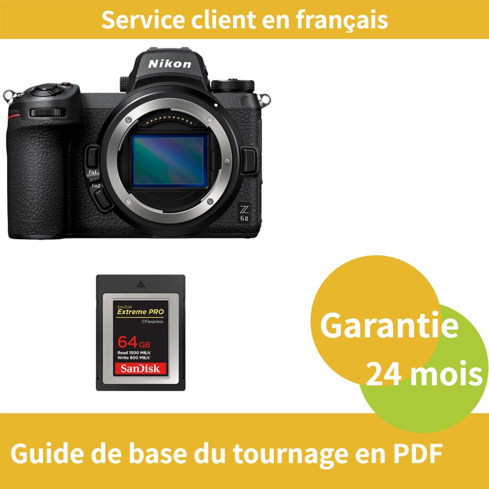 Nikon Z6 II caméra+SanDisk Extreme SD card PRO CFexpress Type B - vue 2