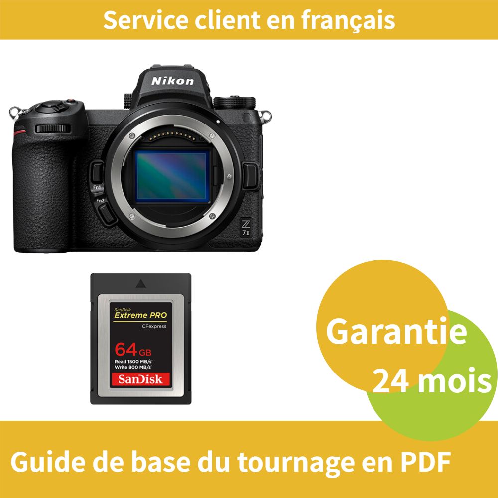 Nikon Z7 II Camera+SanDisk Extreme SD card PRO CFexpress Type B - vue 2