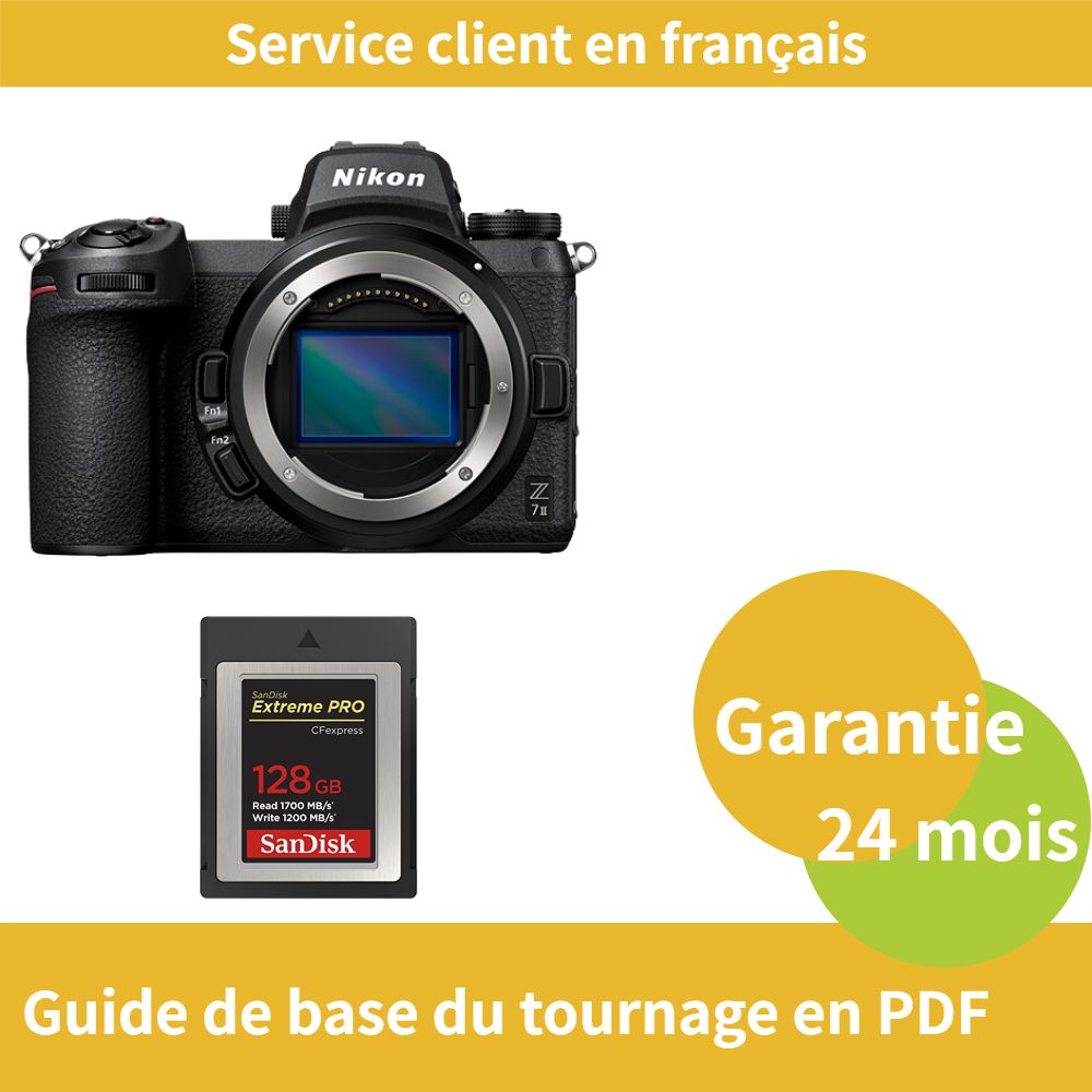 Nikon Z7 II Camera+SanDisk Extreme SD card PRO CFexpress Type B - vue 3