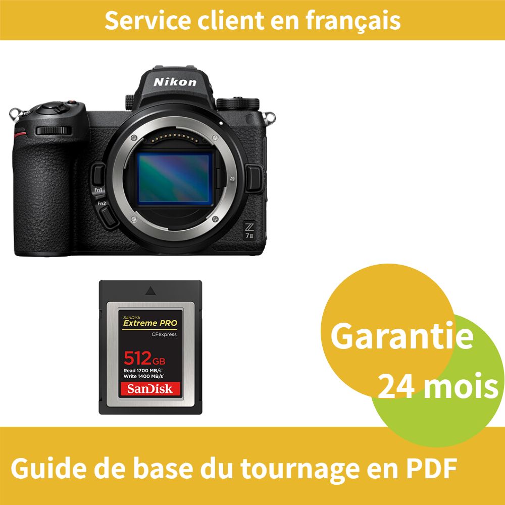 Nikon Z7 II Camera+SanDisk Extreme SD card PRO CFexpress Type B - vue 4
