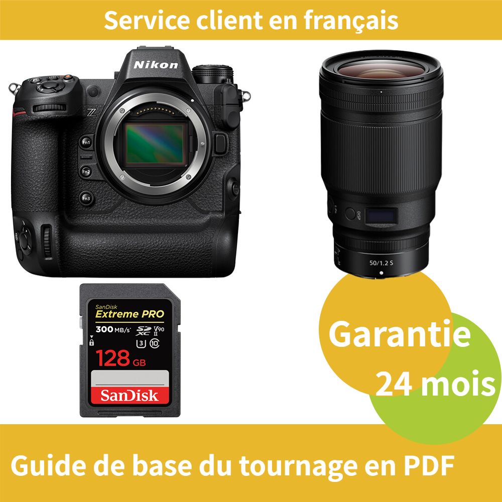 Nikon Z9 Camera+Objectif Nikon Z 50mm f1.2 Nikkor+SanDisk Extreme PRO carte SDXC UHS II - vue 3